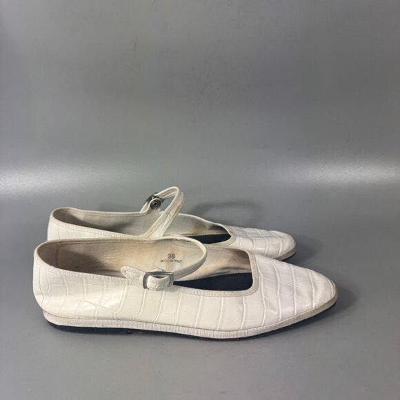 Drogheria Crivellini Home  Limited Square Toe White Niger, Size 38 - Picture 2 of 14